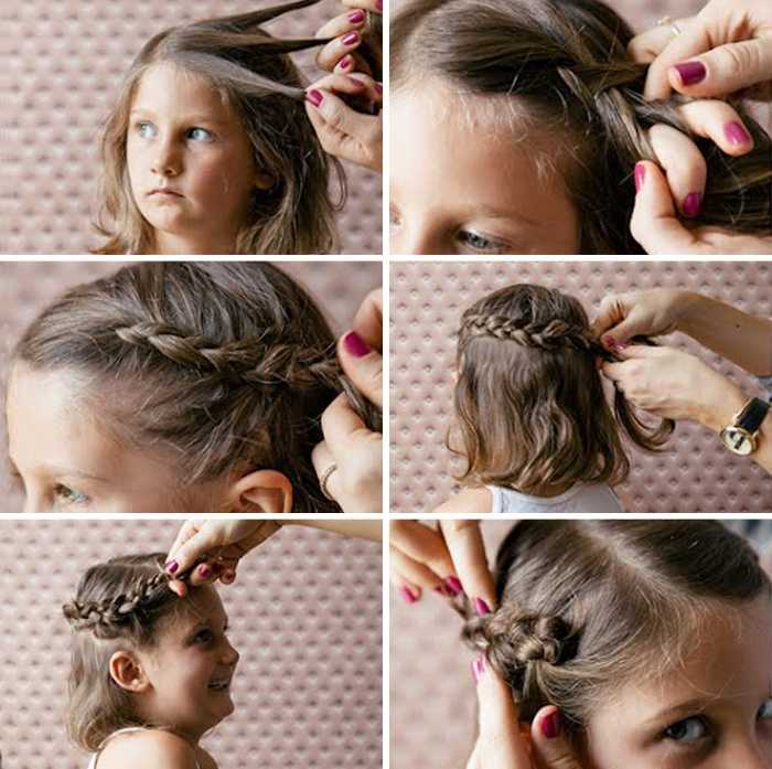 Как заплести косы для начинающих детей самому себе