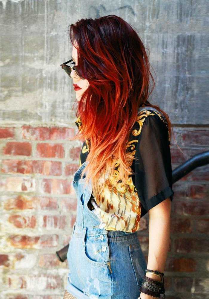 Ярко-рыжий цвет волос , краска для волос без рыжего оттенка, желтизны и рыжины