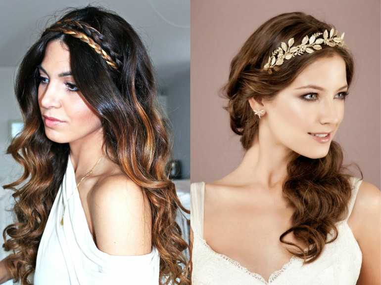 Прическа невесты в греческом стиле — за и против