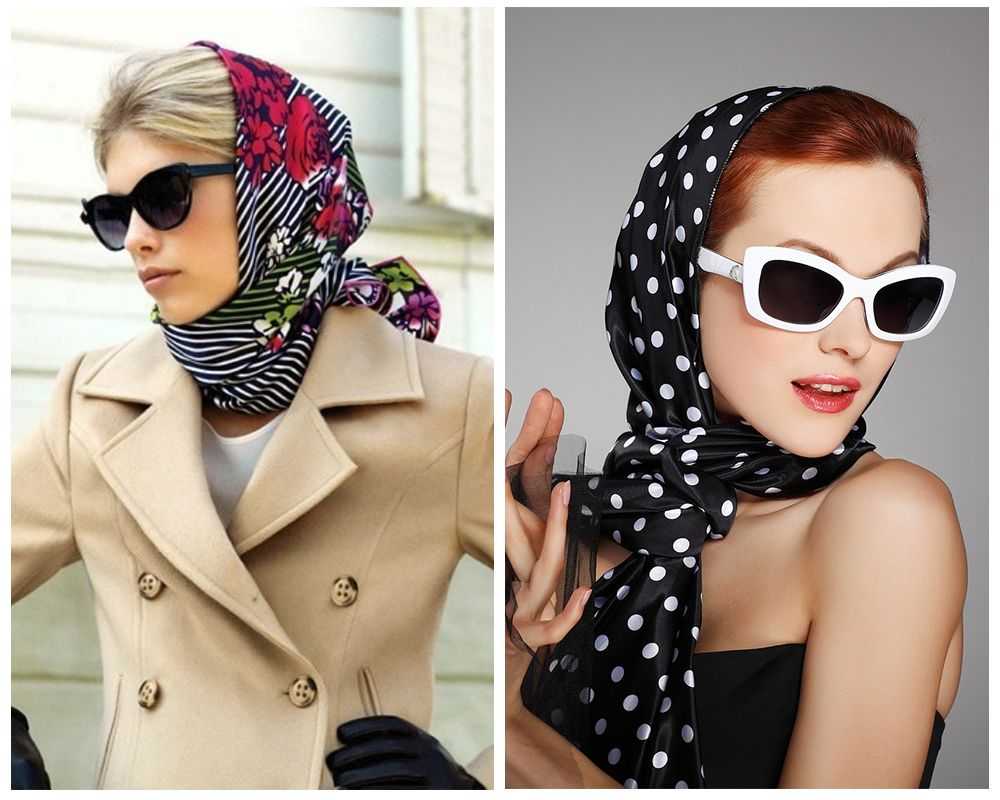 Как стильно завязать шарф на голову