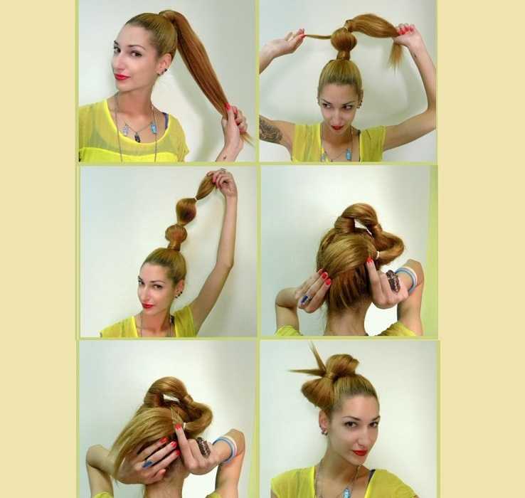 Как сделать бантик из волос