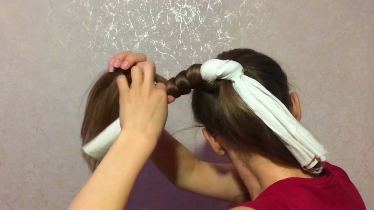 Как накрутить волосы на тряпочки