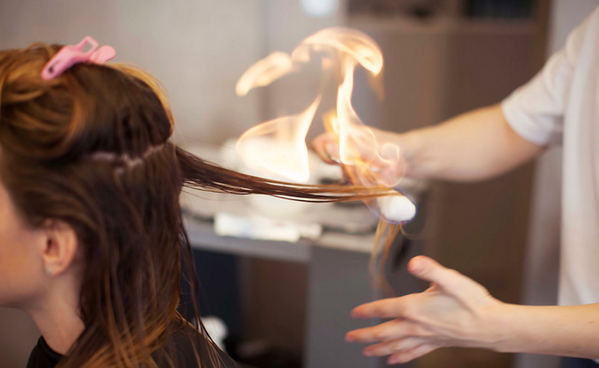 За и против проведения обжига волос огнем