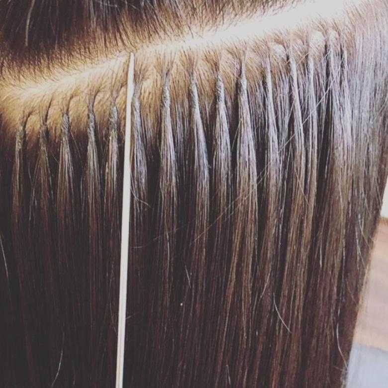 Наращивание волос на кератиновые капсулы коррекция