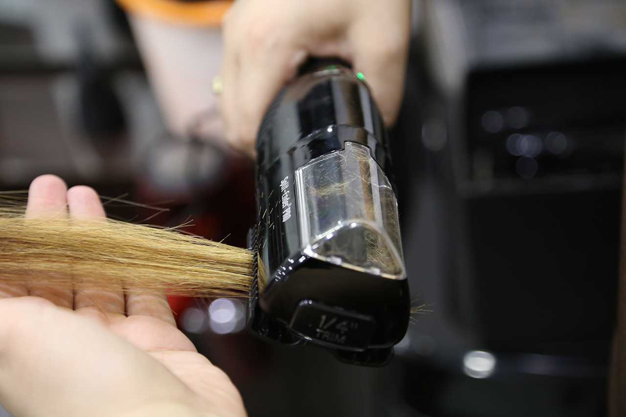 Как машинкой убрать секущиеся кончики по всей длине волос