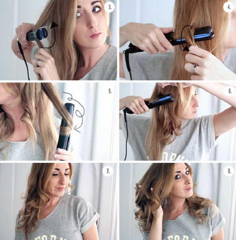 Как накрутить на утюжок волосы
