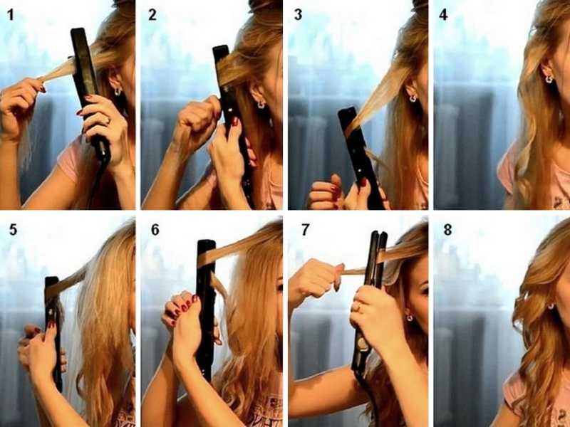 Как накрутить волосы утюжком