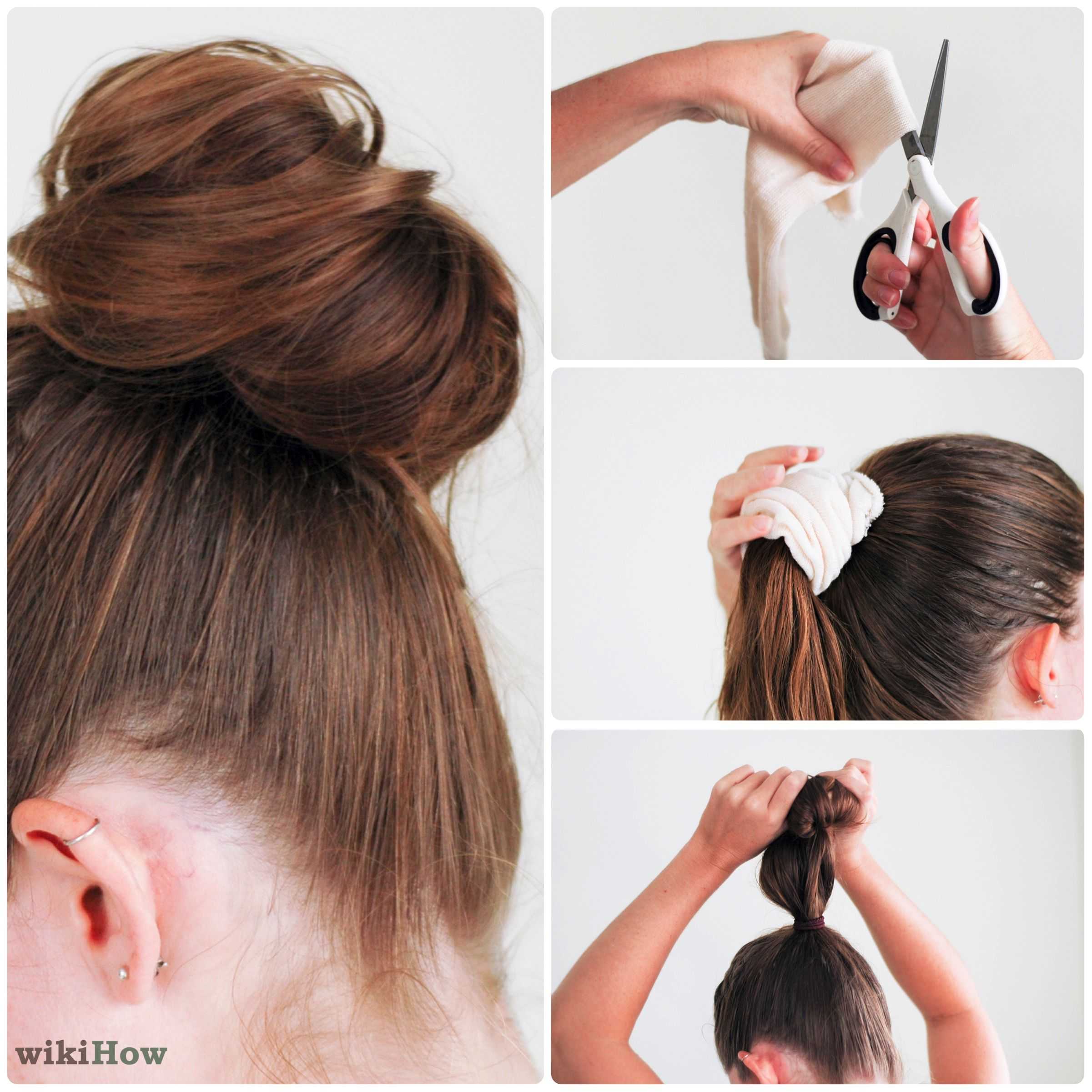 6 способов сделать шишку из волос
