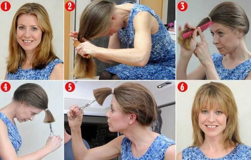 Как подстричь волосы самой себе ножницами?