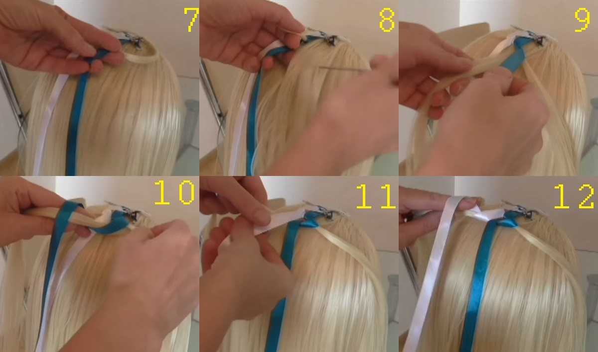 Плетение кос с лентой: 4 мастер-класса с пошаговыми фото