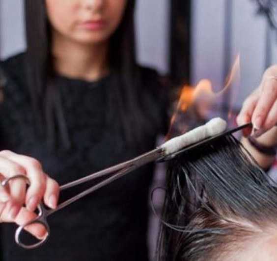 Пирофорез – обжиг волос огнем