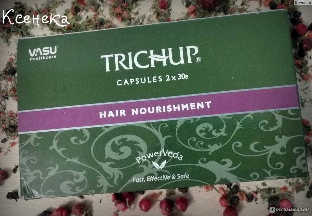 Шампунь тричуп с экстрактами трав, против выпадения волос (trichup herbal shampoo hair fall control) 400 мл. vasu индия   (№05180619)