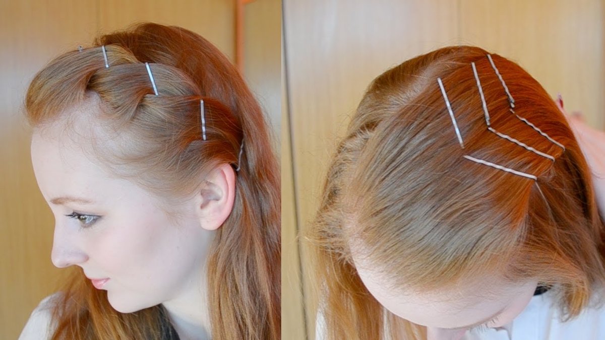 Как забрать волосы если нет челки