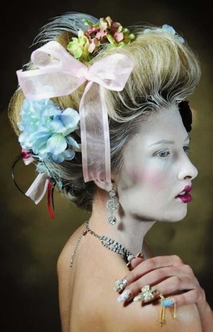 Прическа и макияж в стиле марии антуанетты