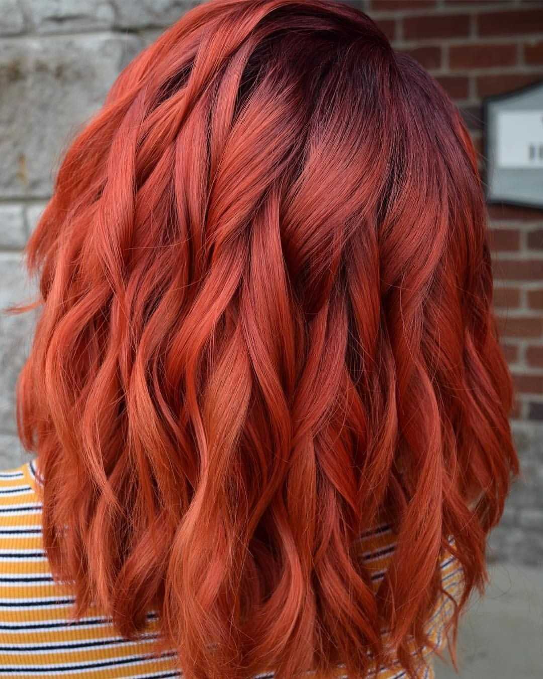 Как покрасить каштановые волосы в рыжий цвет