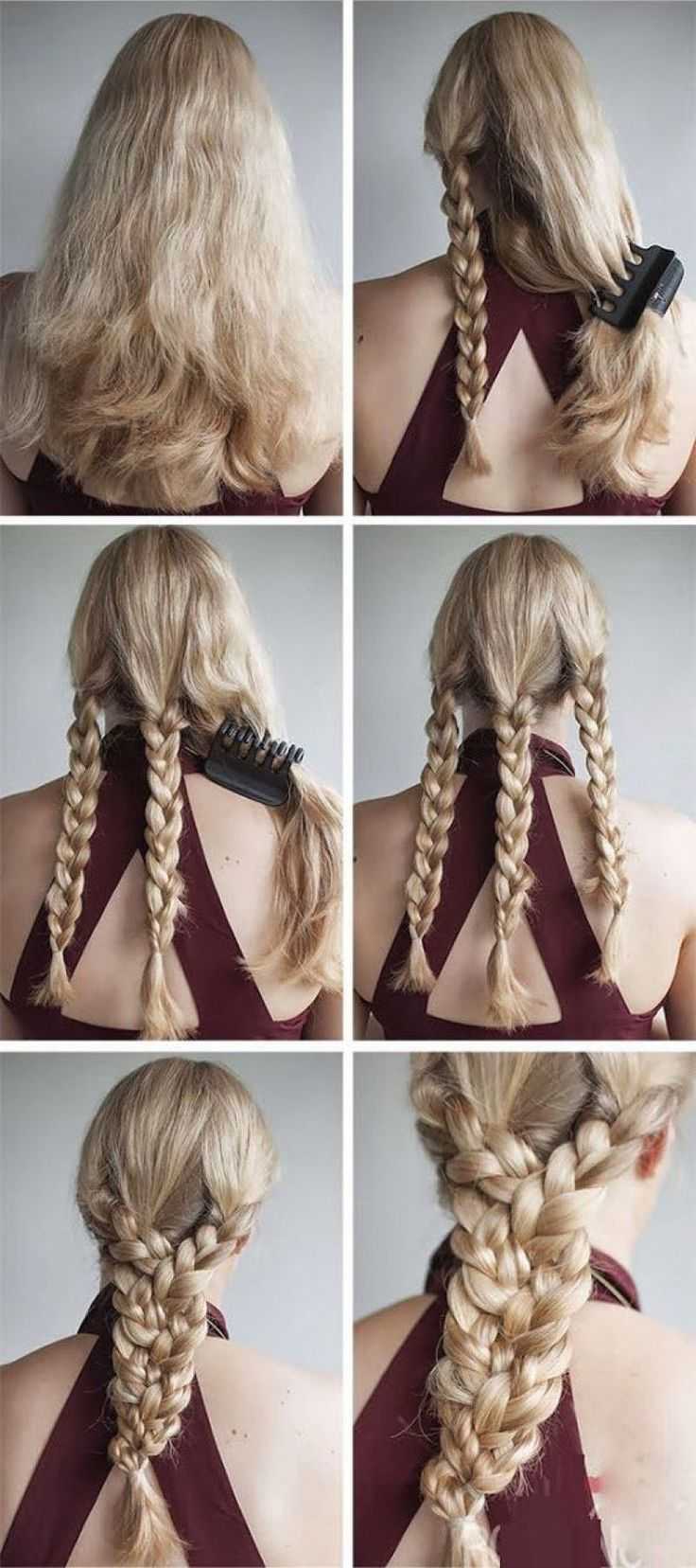 Плетение кос на длинные волосы