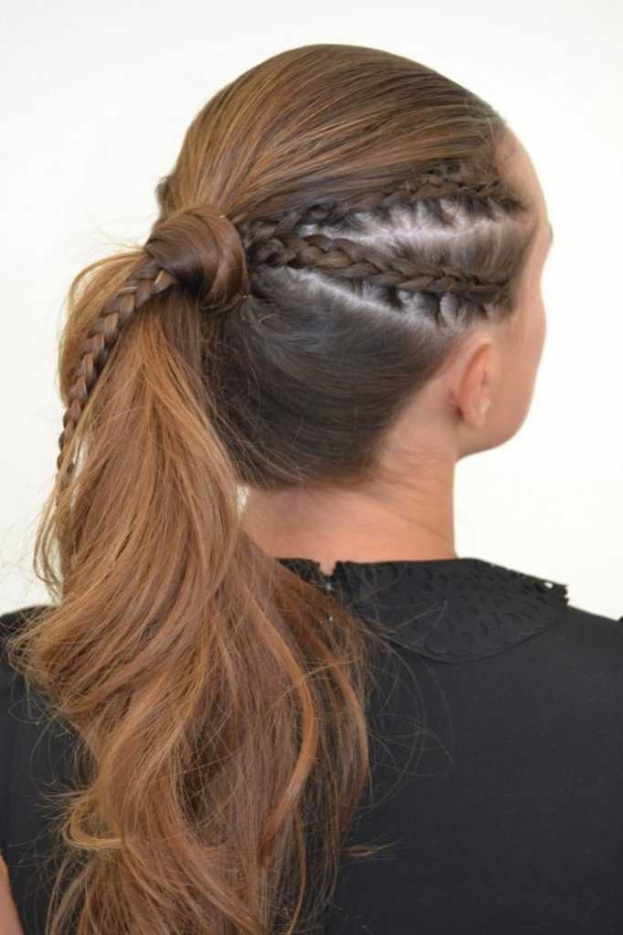 Прически с косами: стильные идеи плетения и красивые варианты укладки волос с применением кос (145 фото)