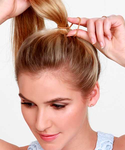 Как сделать прическу бантик из волос пошаговая фото инструкция