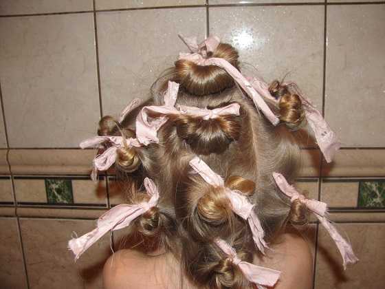 Как накрутить волосы на тряпочки