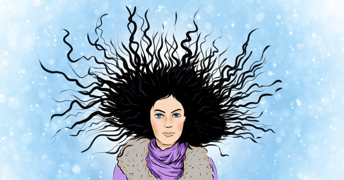 Почему электризуются волосы зимой: причины и противодействие проблеме