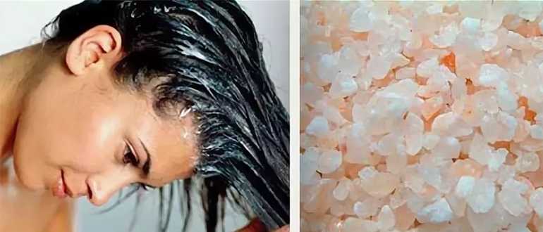 Маска для волос с солью – бережный пилинг кожи головы