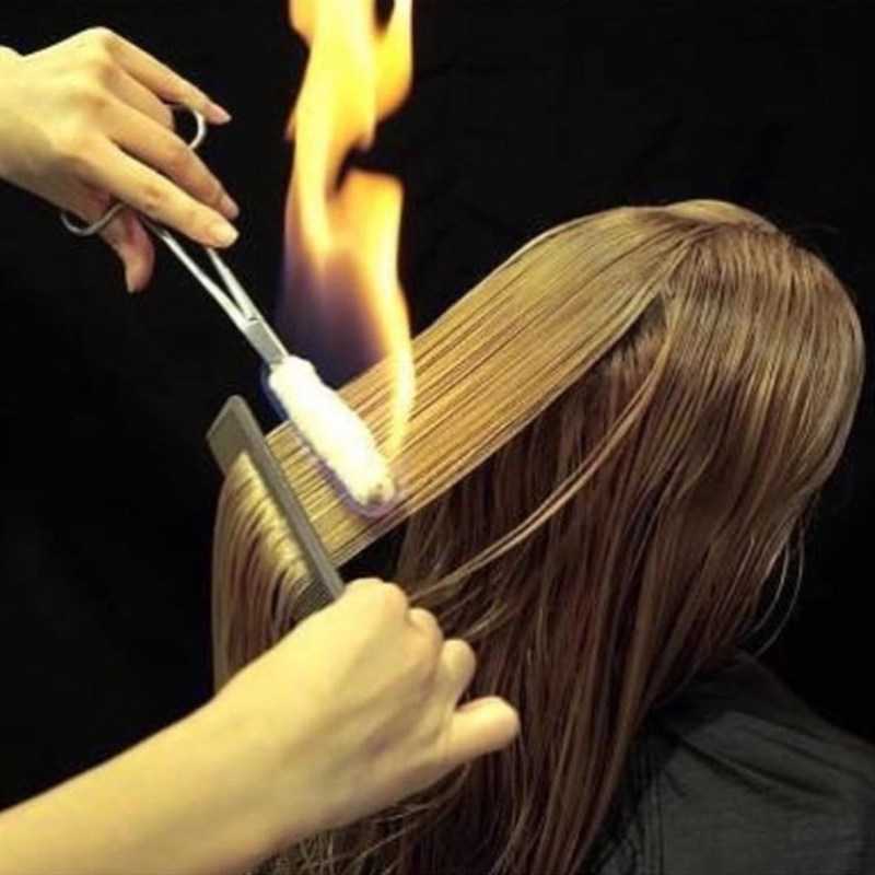 За и против проведения обжига волос огнем