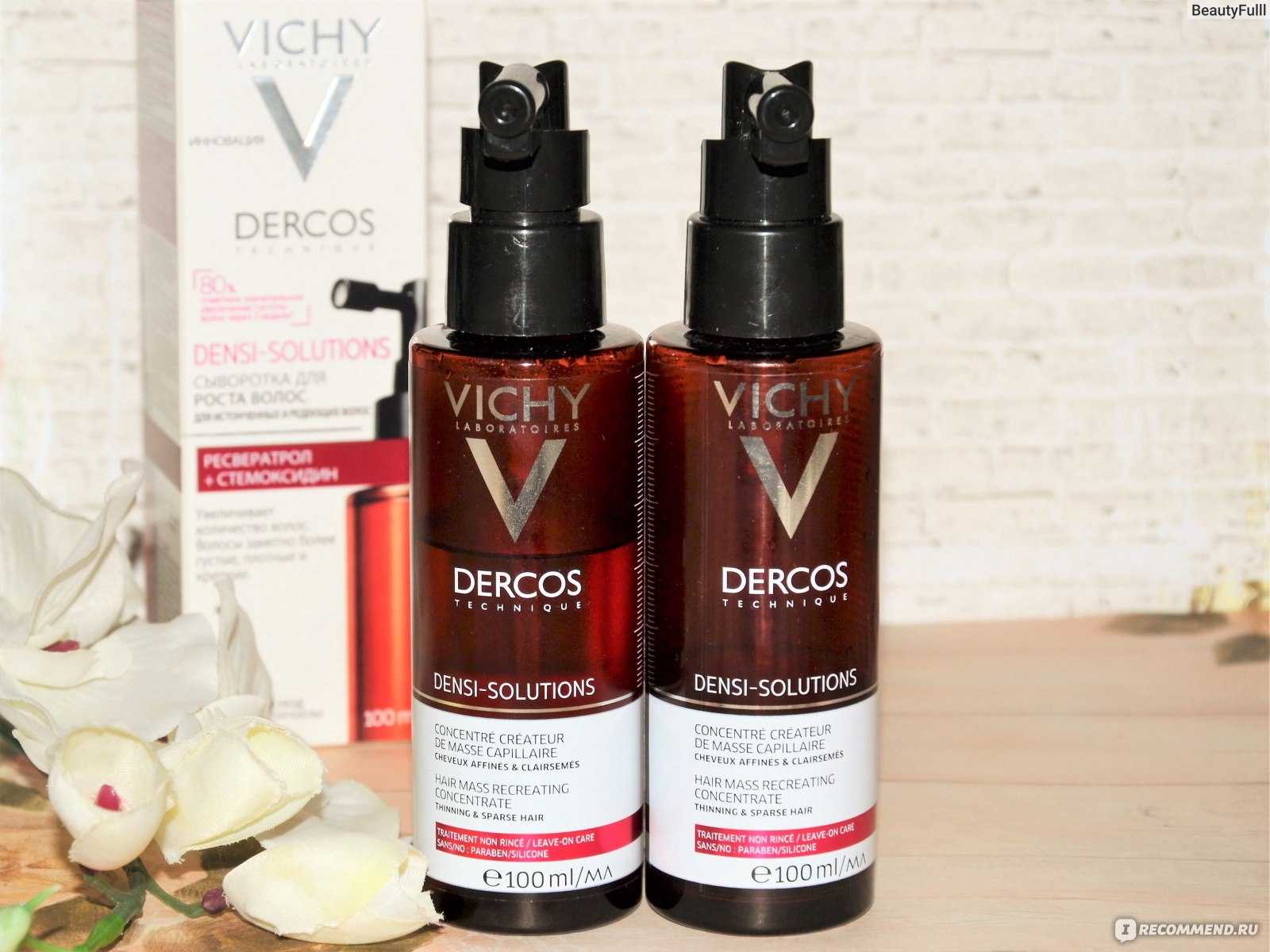 Vichy Dercos (Виши Деркос) для роста волос: обзор средств, инструкция по применению и состав, отзывы об использовании