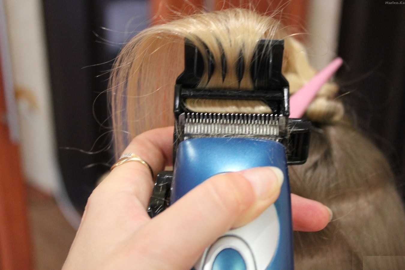 Как машинкой убрать секущиеся кончики по всей длине волос