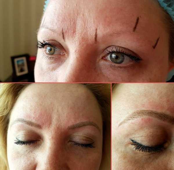 Этапы заживления бровей после нанесения перманентного макияжа