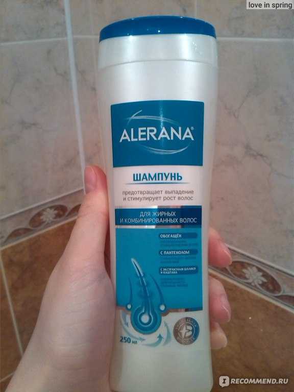 Уход за волосами шампунем alerana