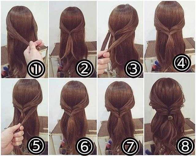 Прически на средние волосы для девочек в школу, на каждый день за 5 минут. как сделать пошагово, инструкции