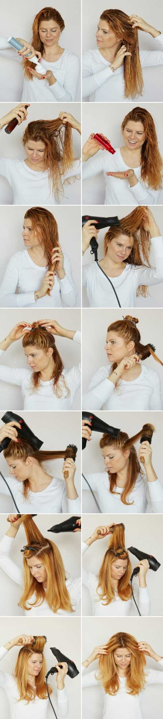 Правильная укладка волос с помощью фена