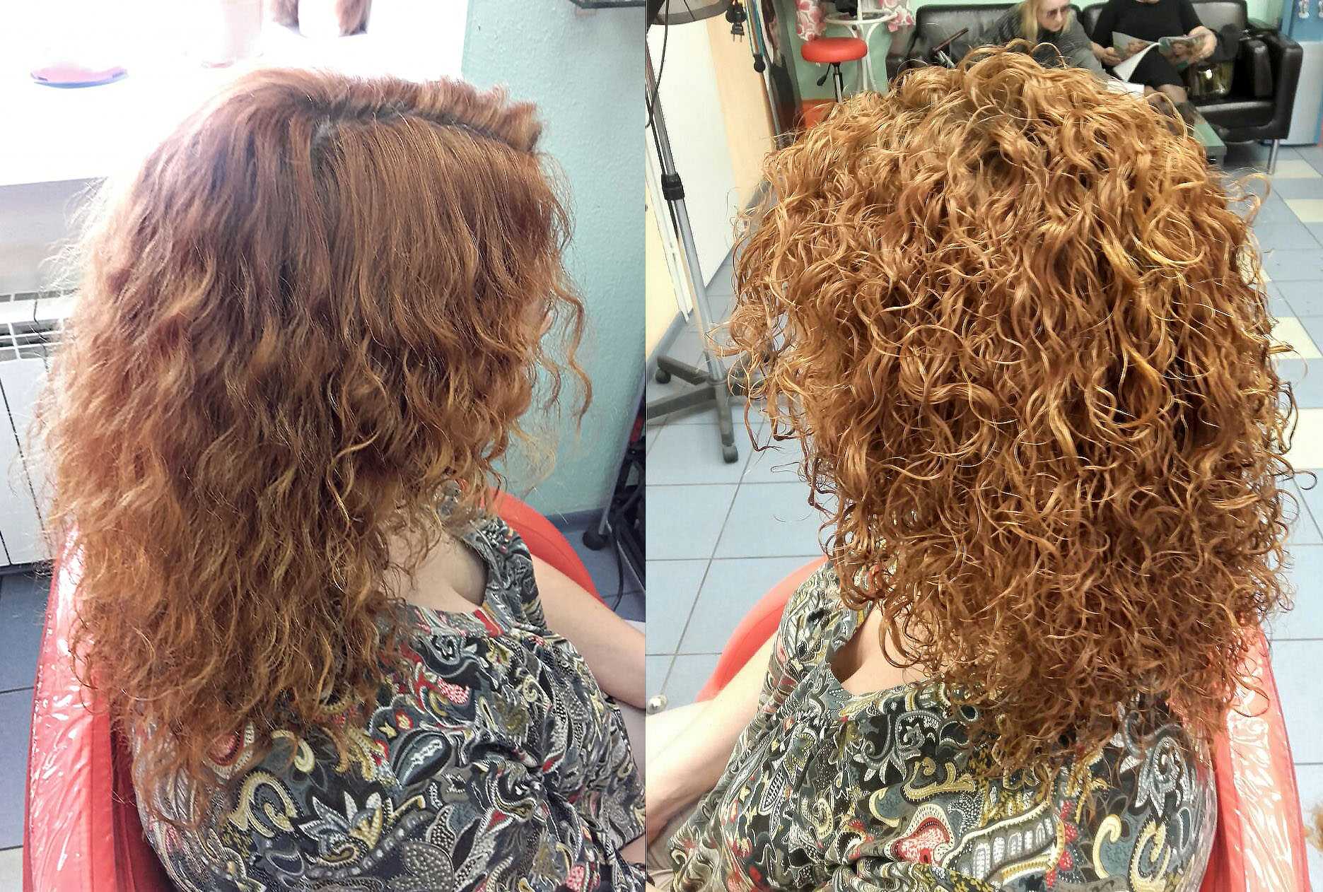 Биозавивка волос на короткие, средние и крупные локоны — фото до и после