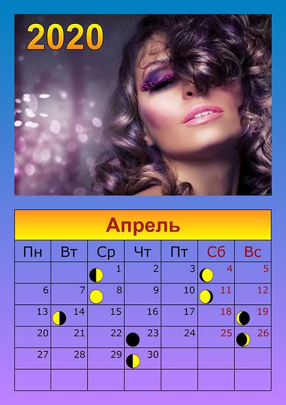 Лунный календарь окрашивания волос на июль 2020 года
