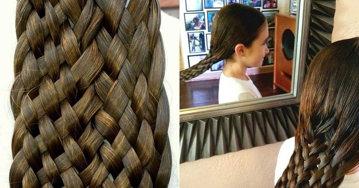 Плетение кос из 5 прядей